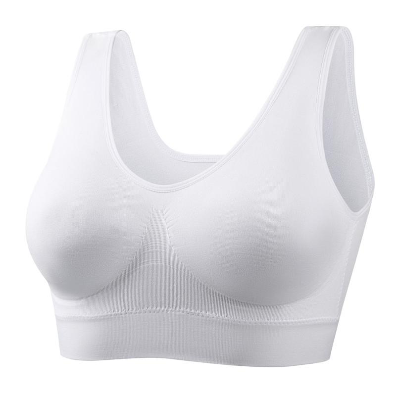 Women Seamless Wireless Comfortable Yoga Fitness Sports Bra Crop Tops