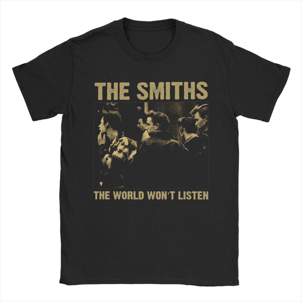 Vintage The Smiths T-Shirts Men Round Collar Cotton T Shirt Morrissey 80s 90s Short Sleeve Tee Shirt Original Clothes