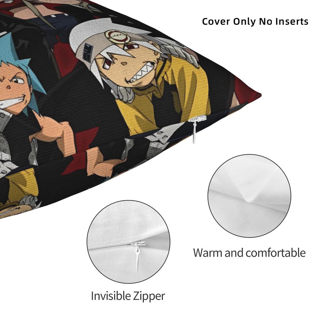 Декоративные наволочки Пожиратель душ комиксы аниме Мерч Подушка для сиденья Наволочка Чехол Квадратный Несколько размеров