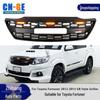 Внедорожная решетка радиатора с маленьким желтым фонарем для Toyota Fortuner/Prado ('12-'15) Стиль GR