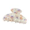 Korean Style Hair Claw Clip Colorful Acrylic Shark Clip Sweet Flower Hair Claw  Ladies