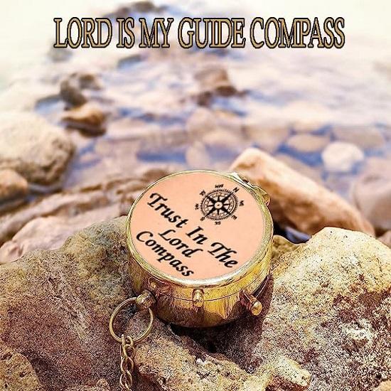 Доверься Господу всем сердцем твоим, пословицы, цитаты, гравированный компас с деревянной коробкой, подарки на выпускной для женщин, мужчин и мальчиков