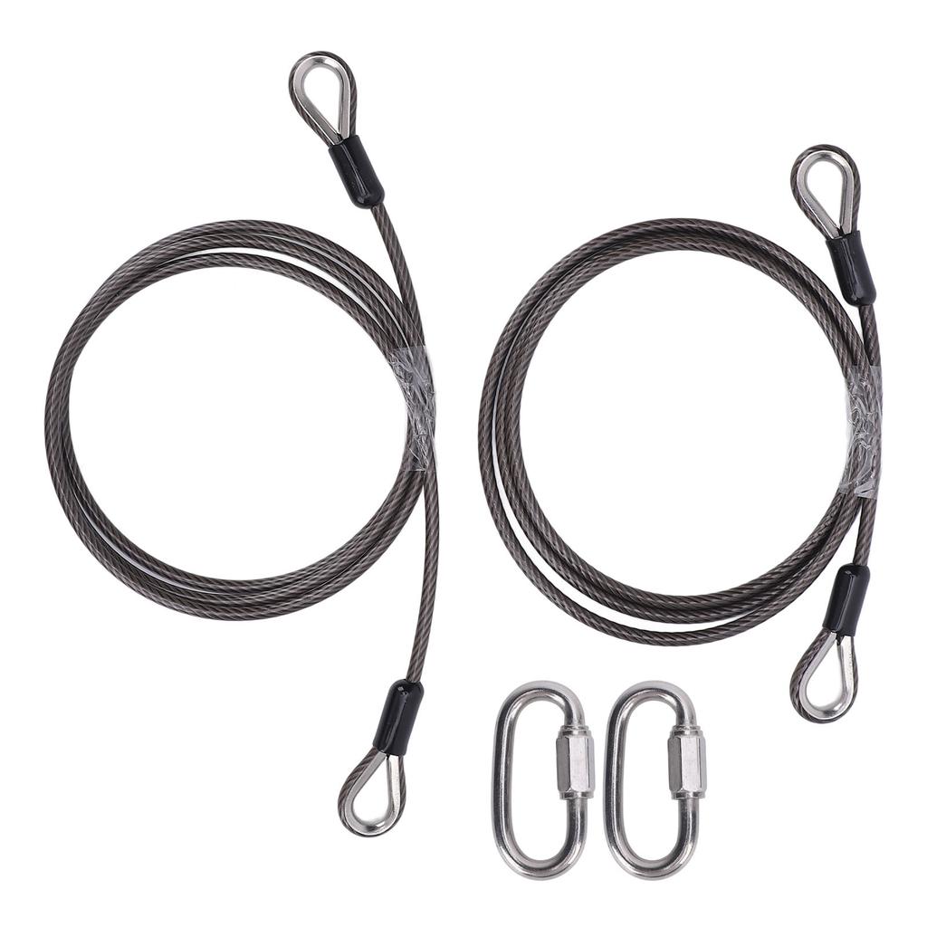 2 Pcs Trailer Gate Lift Cables with EZ Spring Clip High Strength Easy Installation Safe 125542 for Gorilla Trailer