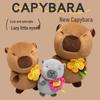 Sunflower Capybara Plush Toy - Funny and Cute Companion Doll