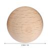 50PCS Beech Unfinished Wood Balls Easy to Paint DIY Wooden Balls Wooden Round Balls  Art Projects