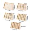 Solid Wood Necklace Storage Box Divider Ring Earring Holder Dish Jewelry Display Tray  Pendants