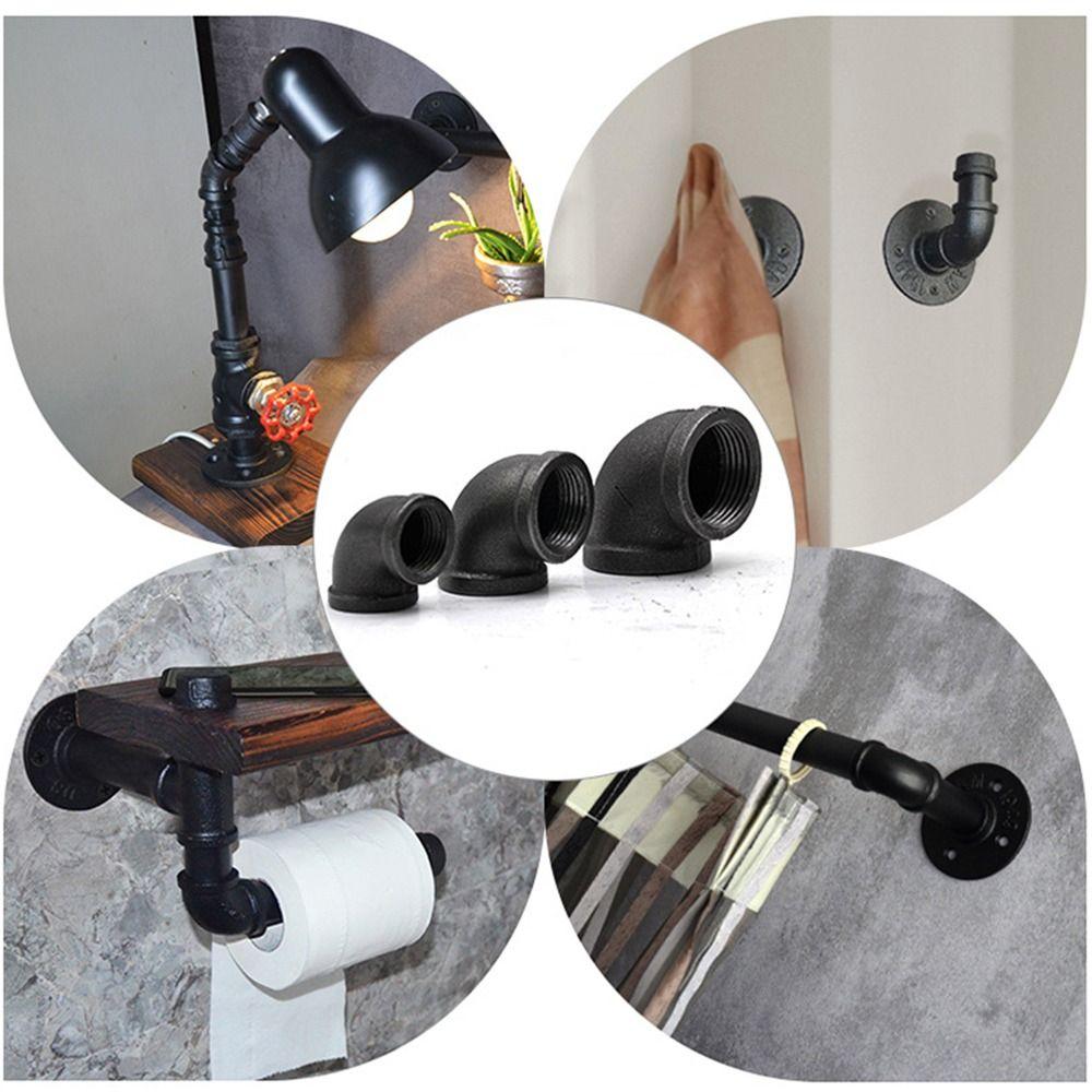Black Pipe Connection Elbow Pipe Accessories New Plumbing Pipe Joint