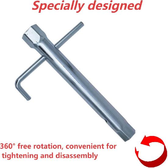 Generic 19576S Spark Plug Wrench 8-Inch, Fits Many Briggs & Stratton Engine Series, 5/8" & 13/16" Spark Plugs, 1 Pack