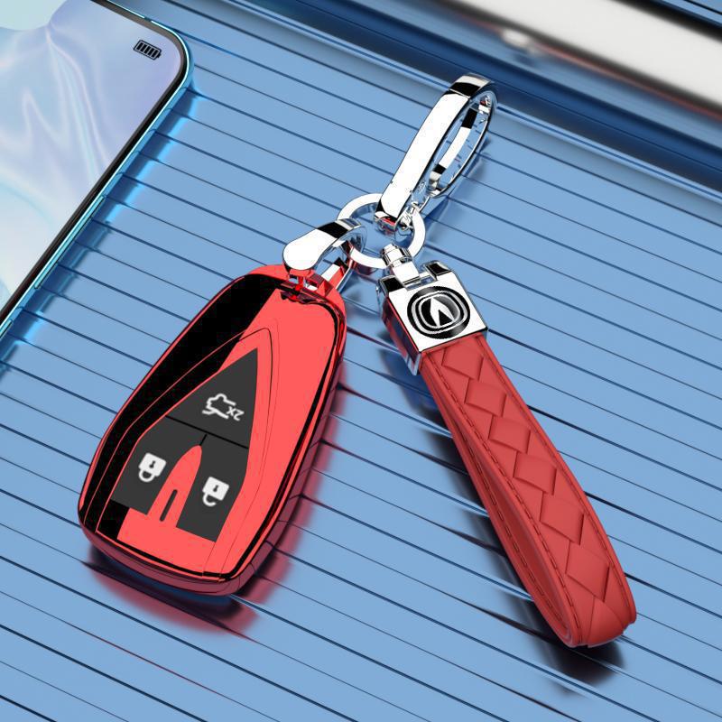 Changan CS75 Key Case, Full Wrap Shell, Enjoy Blue Whale Edition, 3-Button (For 2022/24 Models)
