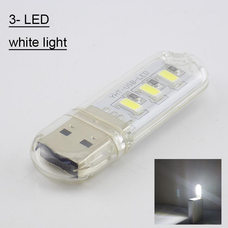 Portable Mini 3/8/24 LED 5V USB DC Warm White Lamp Book Reading Flashlight Night Light Lighting for Computer