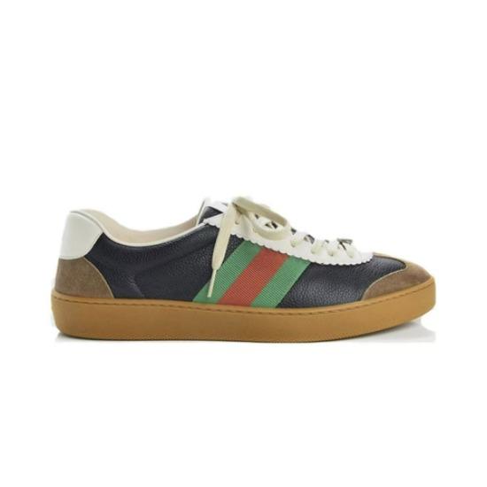 Gucci G74 Веб Повседневные Кроссовки Мужские Черные 521681 0PV20 2361