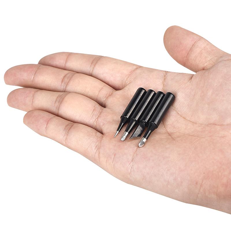 JCD Soldering Iron Tips 5pcs/set 900M-T Pure Copper Lead-free Soldering Tip Suit for 908S Welding Solder Station Iron Tip