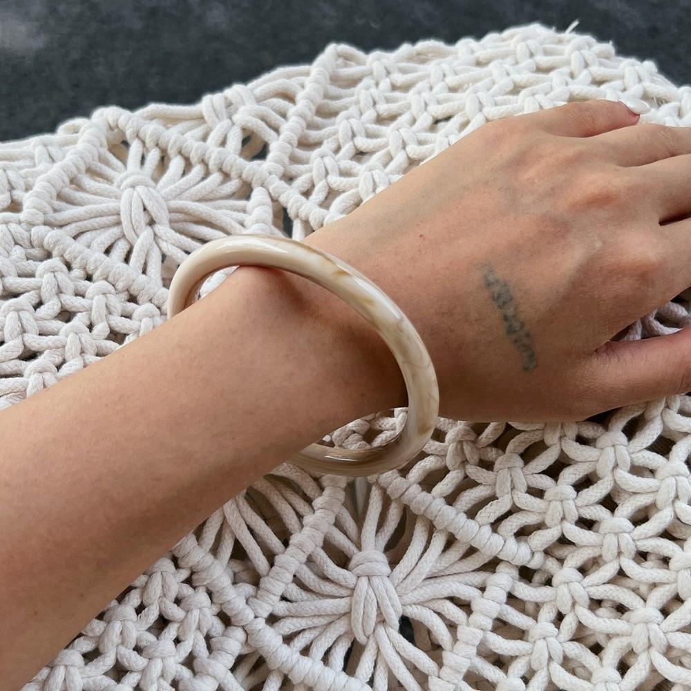 4 Styles Thin Bangle Round Shape Stacking Bangle Fashion Bangle Bracelet Women