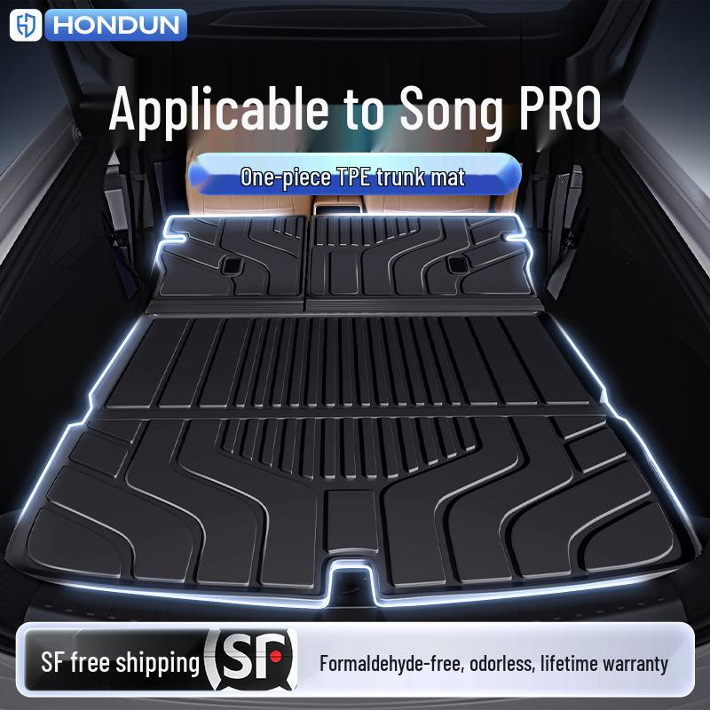 Коврик в багажник BYD Song PRO 2024 TPE - Коврик в задний отсек для аксессуаров интерьера