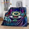 Мягкое плюшевое одеяло Nazar Evil Eye Tree of Life, фланелевое одеяло, одеяло для гостиной, спальни, кровати, дивана, чехол для пикника, детское одеяло