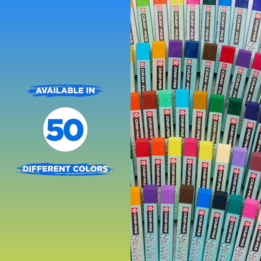 SAKURA Craypas Specialist Crayons 50 Colors ESP50