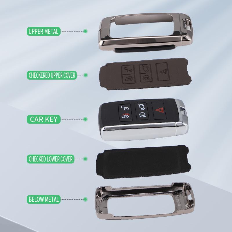 Роскошный чехол для ключей Land Rover: Совместимо с моделями Range Rover, Defender, Evoque, Discovery Sport и Velar
