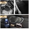 Car Seat Gap Storage Box with Cup Holder Large Capacity Wear Resistant Waterproof Center Console Car Interior Organizer