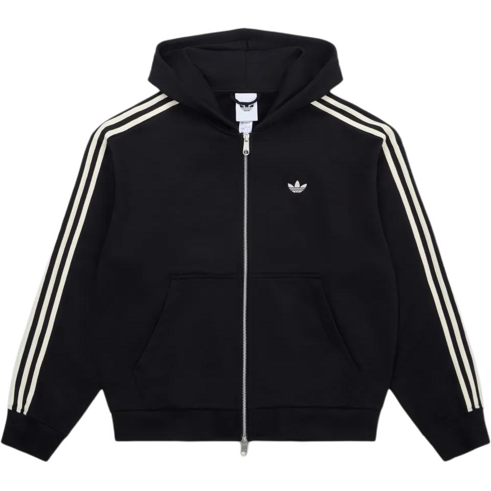adidas Мужская толстовка с капюшоном на молнии с длинным рукавом и вышитым полосатым логотипом Originals sweatshirt KC9315