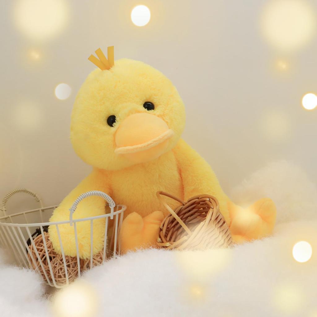 Apricot Lamb Arctic Eider Duck Plush Toy for Kids, Soft and Cute, Fluffy Arctic Eider Duck for Girls and Boys, 23cm