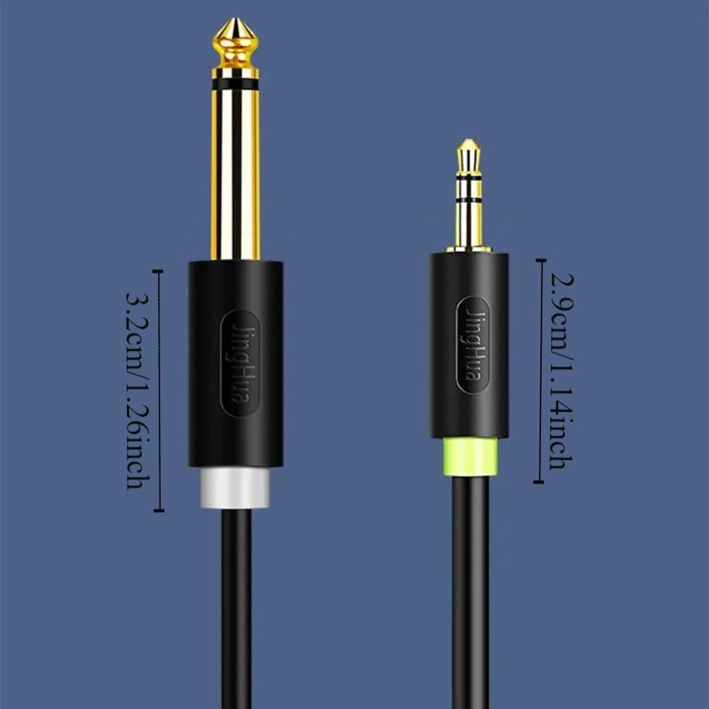 Dual Channel 3.5mm To 6.5mmAudio Splitter Cable Mixing Console Sound Cable For Laptop PC Phone