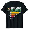 Почему я проигрываю в бильярд? Спортсмен-пулист Снукер Забавный дизайн Унисекс Футболка Уличная одежда Одежда для улицы Футболка с коротким рукавом Летняя футболка