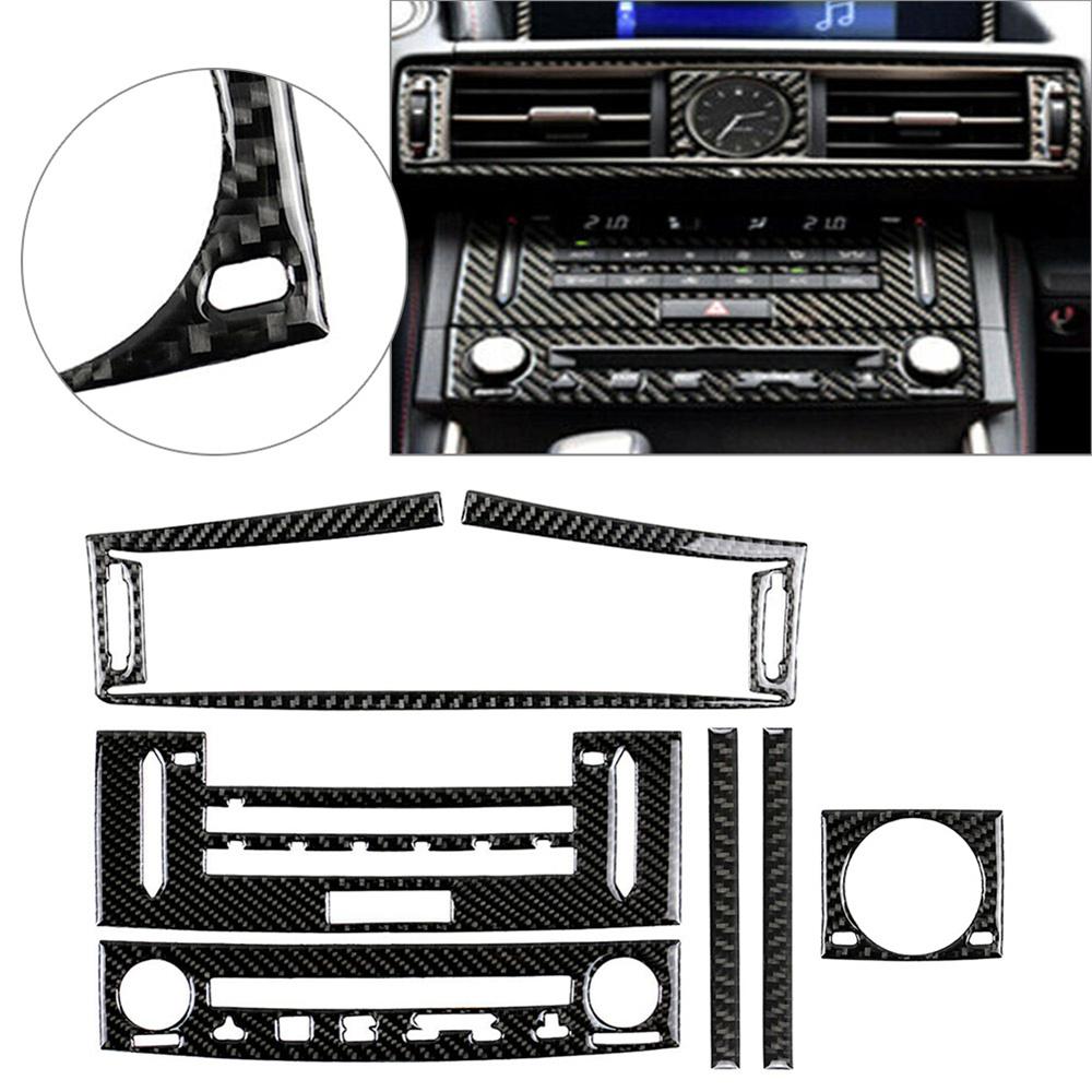 Air Vent AC & CD Panel Cover Trim Carbon Fiber For Lexus IS250 IS350 2014-2018