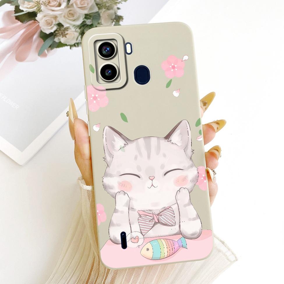С отпечатками пальцев Для Tecno Pop 6 Чехол-крышка Роскошный Модный Крутой Кавайный Милый Расписной Силиконовый Funda Для Tecno Pop6 BE7 Корпус
