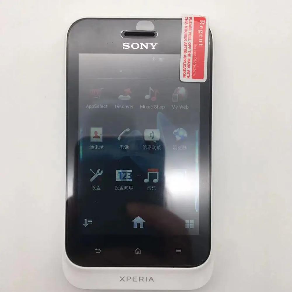 Восстановленный Оригинальный Sony Sony Xperia tipo ST21i ST21a 3G 2.9 ГБ ROM Мобильный телефон с 1 SIM