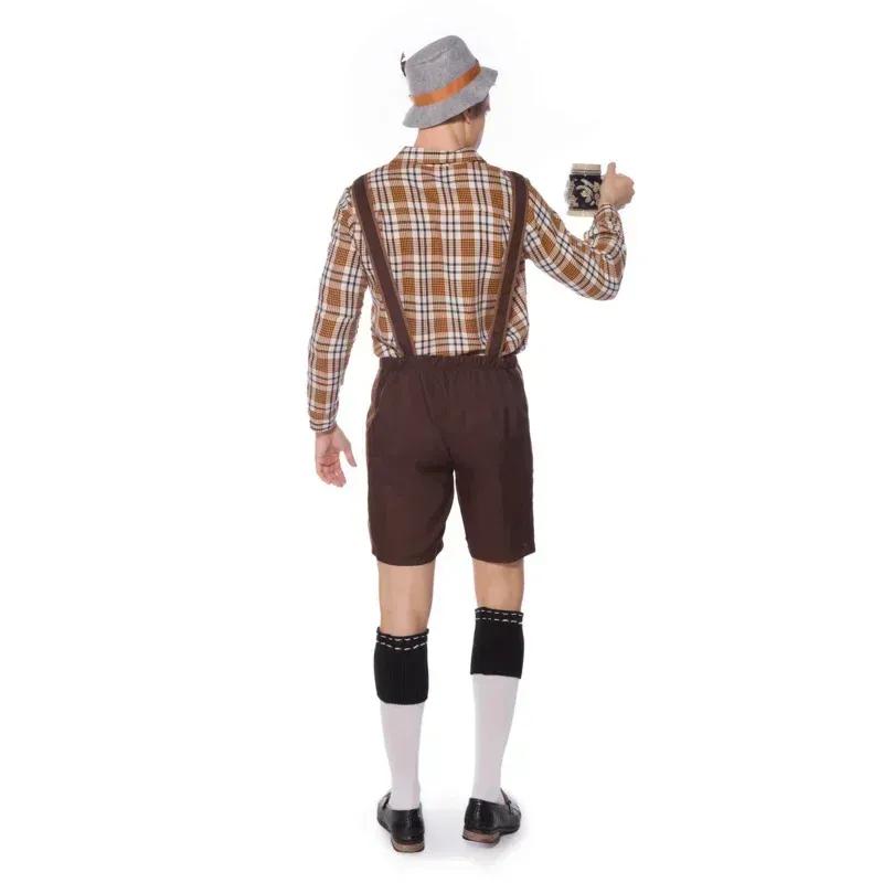 Oktoberfest Costume Man Bavarian Octoberfest German Festival Beer Cosplay Adult Male Halloween Party Costumes Set