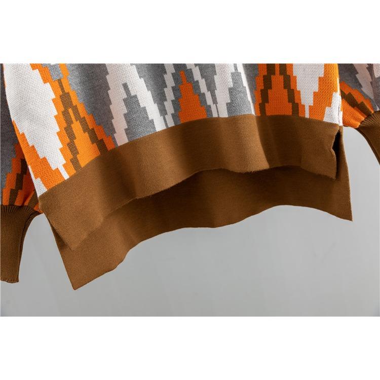 Autumn and Winter Women's Sweater Suit Sports and Leisure Fashion Loose Big Size Sweater Top Wide Leg Pants Two-piece Set