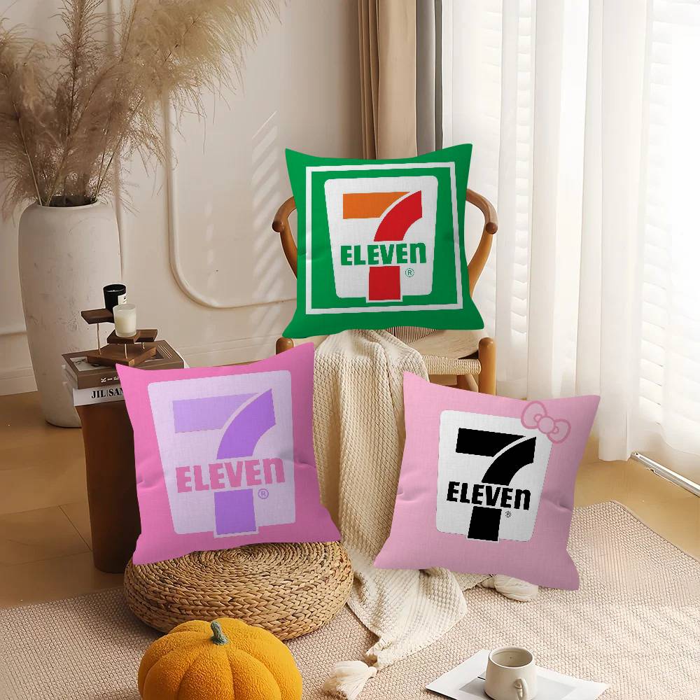 Pillow Gift Home Office Decoration Bedroom Sofa Car Cushion Cover case 45x45 LOGO 7EELEVENS