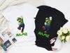 Personalised Super Luigi Name T-Shirt, Mario Video Game Unisex Kids Adult Shirt