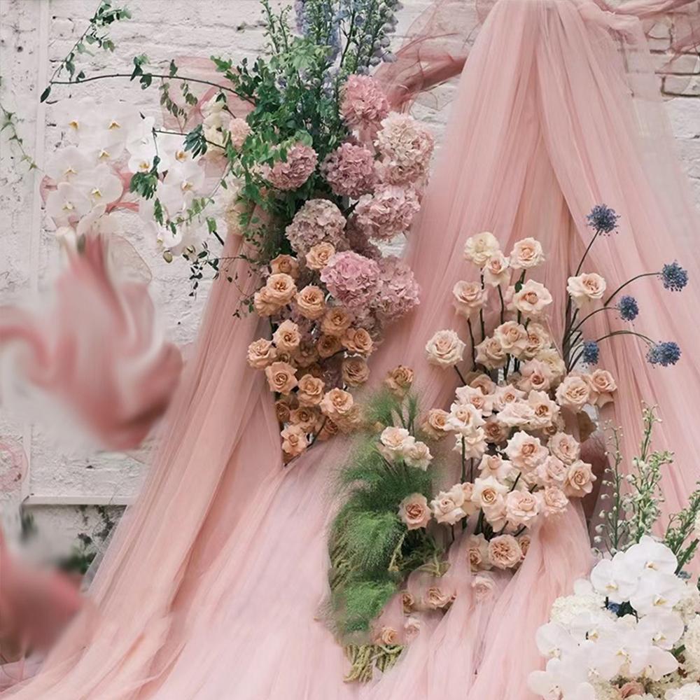 Свадебная арка, драпировочная ткань, прозрачная сетка, марля для Пасхи, девичника, задний план для вечеринки на открытом воздухе, арки, украшение для церковной церемонии