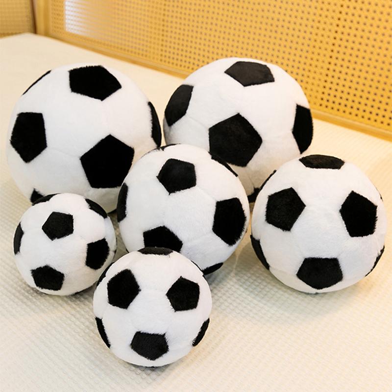 Soccer Sports Ball Throw Pillow Stuffed Soft Plush Toy Realistic Football Home Sofa Decoration Cushion Pillow Gift
