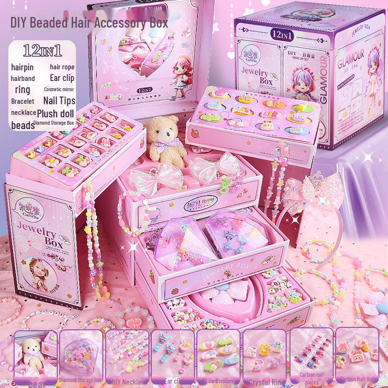 «Креативный набор украшений из бисера и аксессуаров для волос для девочек»