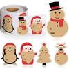 Paper Christmas Sticker 200 Pcs Gift Name Tags New Sealing Label  Christmas