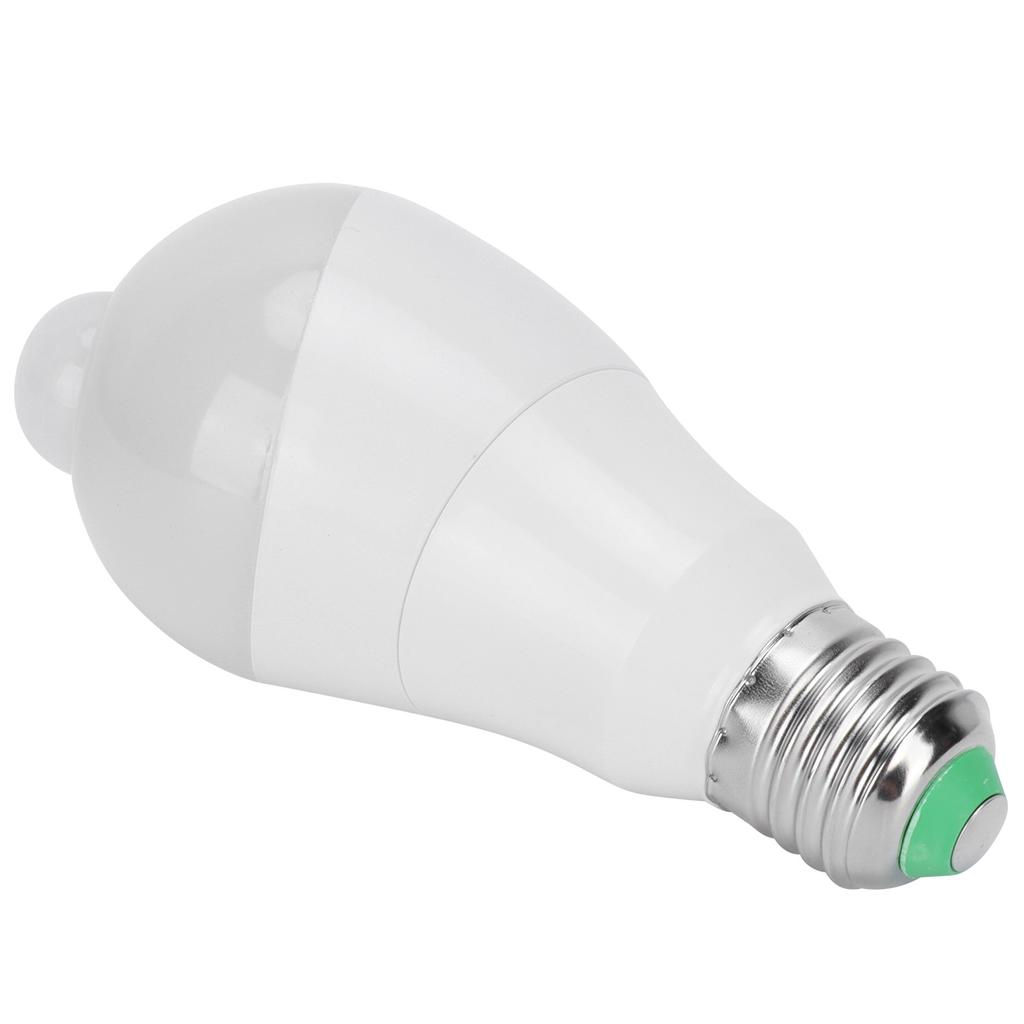 E27 Human Sensor Light Bulb 7W LED Induction Lamp for Corridor Balcony 85?265V Pure White Light