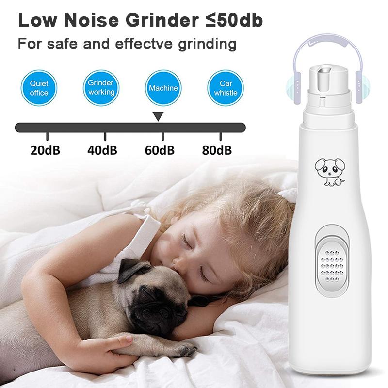 Electric Dog Nail Clippers For Dog Nail Grinders Battery Powered Cat Paws Grooming Pet Nail Trimmer Tools