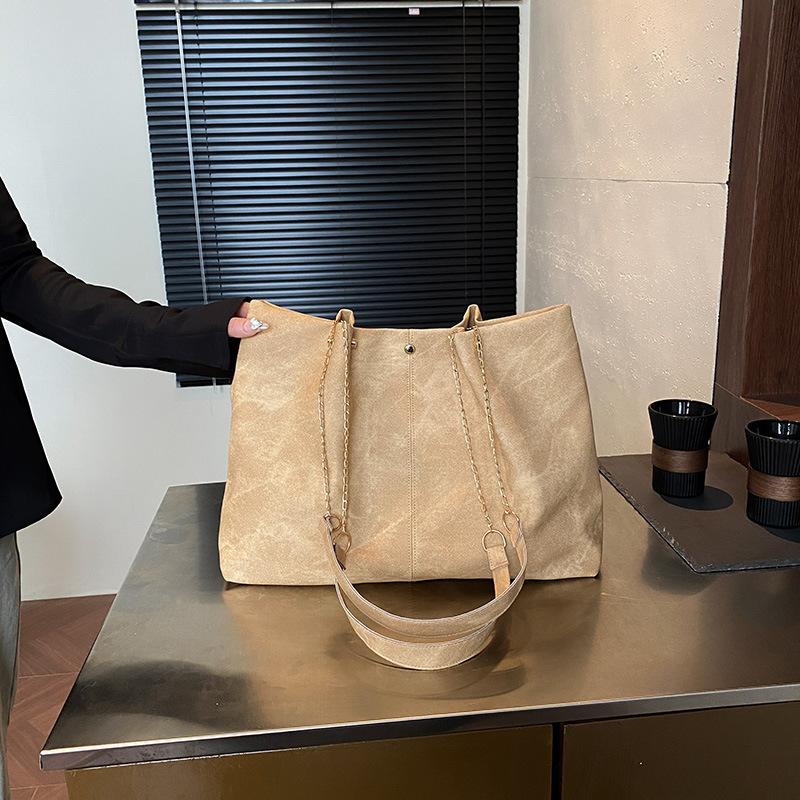 Модная сумка из мягкой кожи премиум-класса с цепочкой, повседневная сумка через плечо, большая вместимость, фактурная сумка через плечо