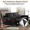 Самоклеящаяся лента для ремонта кожи для дивана, автокресел, сумок, курток, мебели, обуви. Заплатка для оказания первой помощи. Кожаная заплатка своими руками, черная.