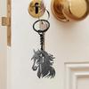 Keychain Hollow Horse Chain Decorative Good Luck Head Charm Key Key Holder Backpacks Handbags Car
