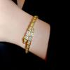 Snake-Shaped Geometric Zircon Open-Ended Bracelet Affordable Luxury Fashion High-Grade Bracelet Niche Temperament All-Match Jewelry Women