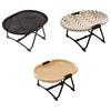 Dog Cot Elevated Iron Frame Travel Portable Pet Furniture Bed for Cats and Small Dogs