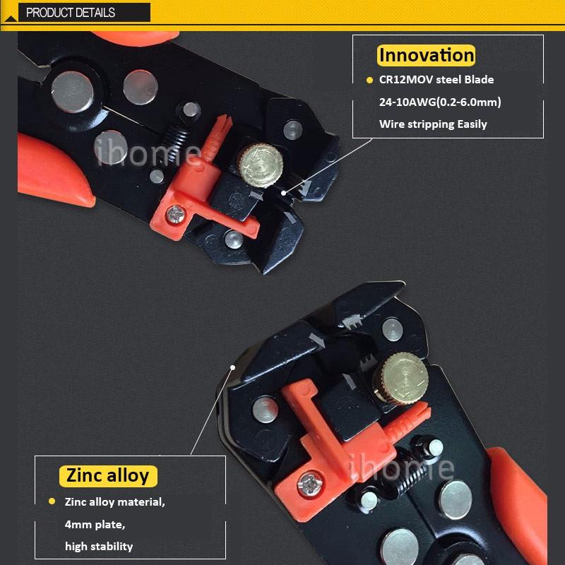 Модернизированная версия Многофункциональный автоматический инструмент для снятия изоляции с кабеля, саморегулирующийся кримпер