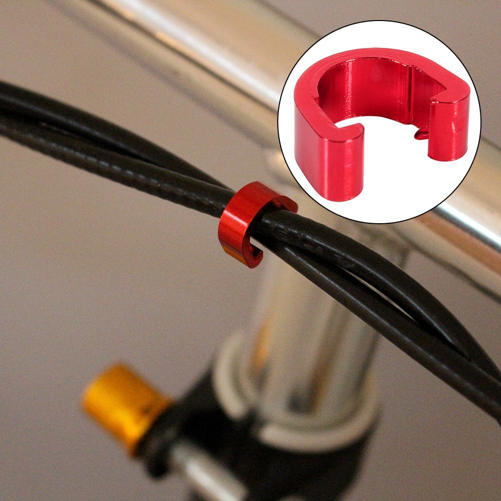 10 шт. тормозная пряжка C-образный зажим трос переключения передач направляющая шланга для горного велосипеда
