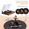MzeliKing Vinyl Record Player  Turntable Wooden Tabletop Vintage Gramophone Compatible with
