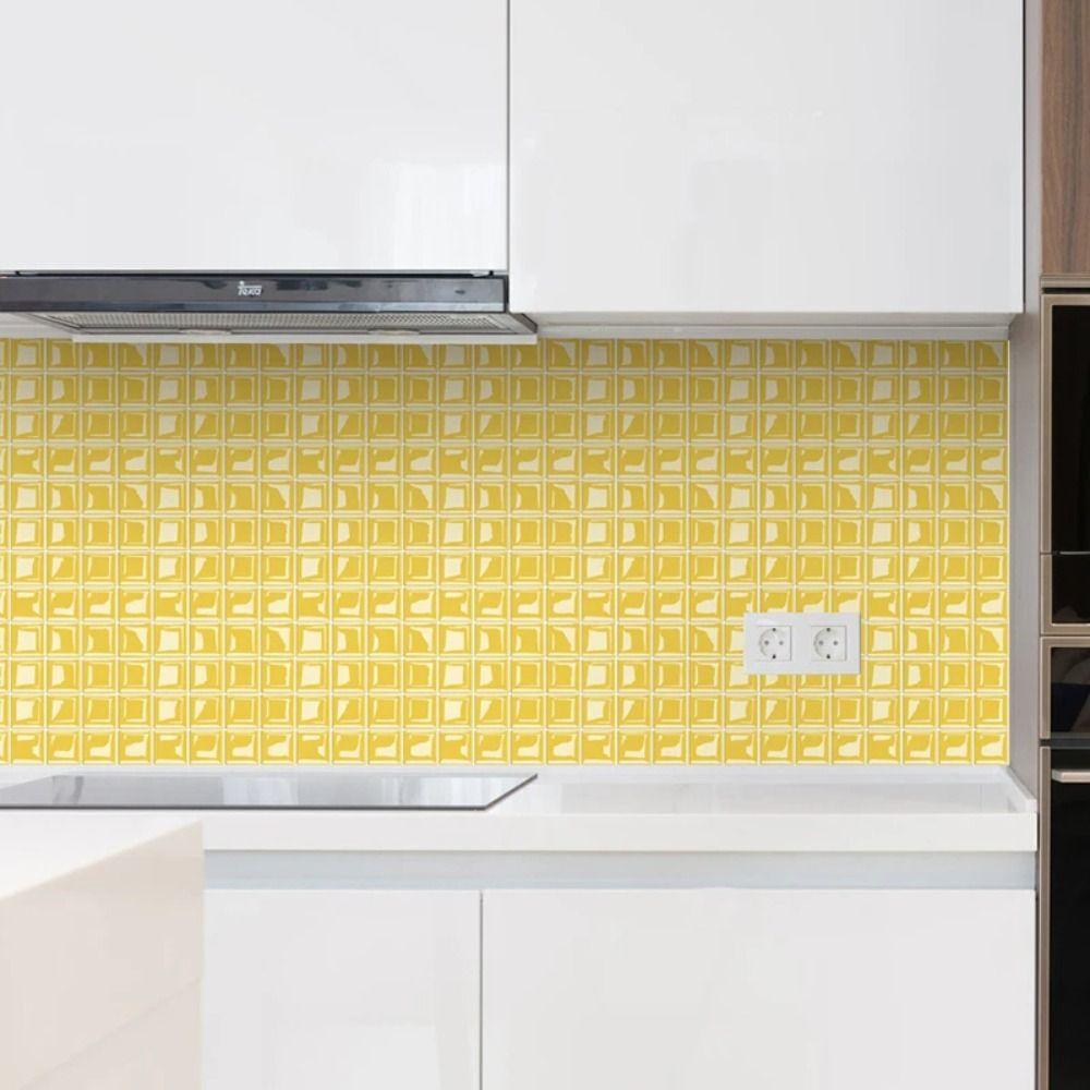 10 шт. 10x10 см мозаичные наклейки на кристаллическую плитку 3D наклейки на кирпичную плитку мозаичные плитки настенные наклейки для дома