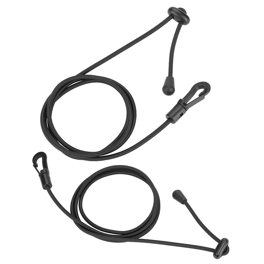 2PCS Durable Rubber String Elastic Boating Kayak Paddle Safety Rod Leash for Paddling