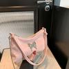 Chic Small Designer Shoulder Bag For Women In Black Pink White Blue With Bow